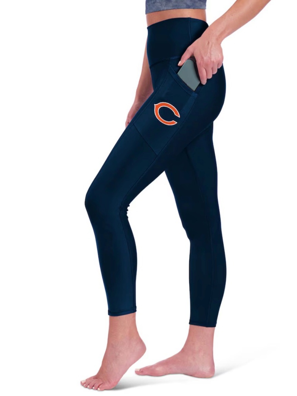 NWOT Certo Navy Chicago Bears High Waist Two-Pocket Leggings size XXL
